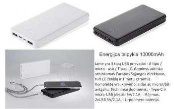 Energijos talpykla 10000 mAh