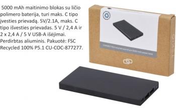 Maitinimo blokas 5000 mAh