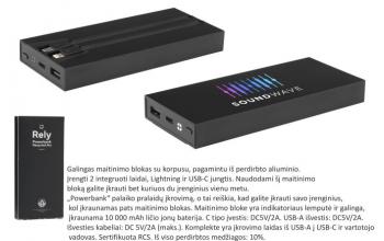 Energijos talpykla 10 000 mAh