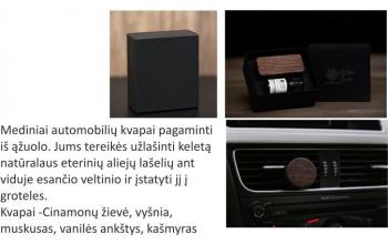 Ąžuolinis automobilio kvapo laikiklis