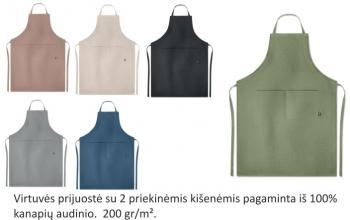 Prijuostė iš kanapių audinio 200g