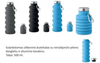 Sulankstomas silikoninis buteliukas